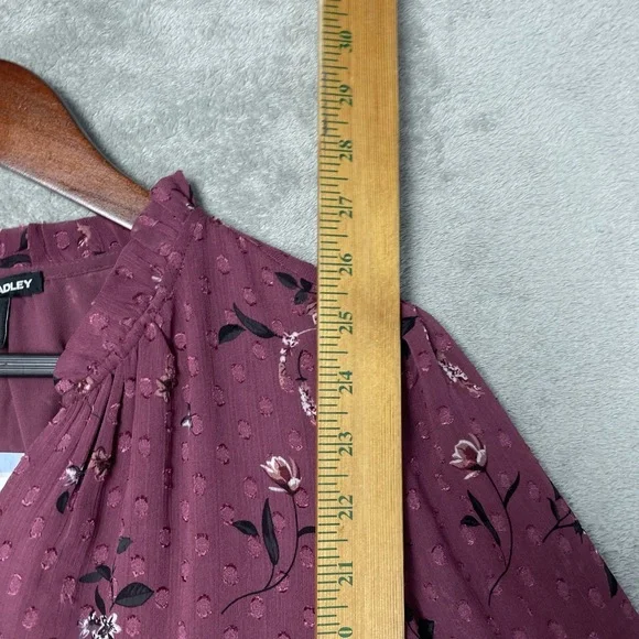 Hilary Radley Women's Size 21 Blouse Purple H0179 - Picture 3 of 5